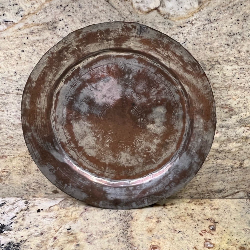 Copper & Tin Turkish Dish - Vintage